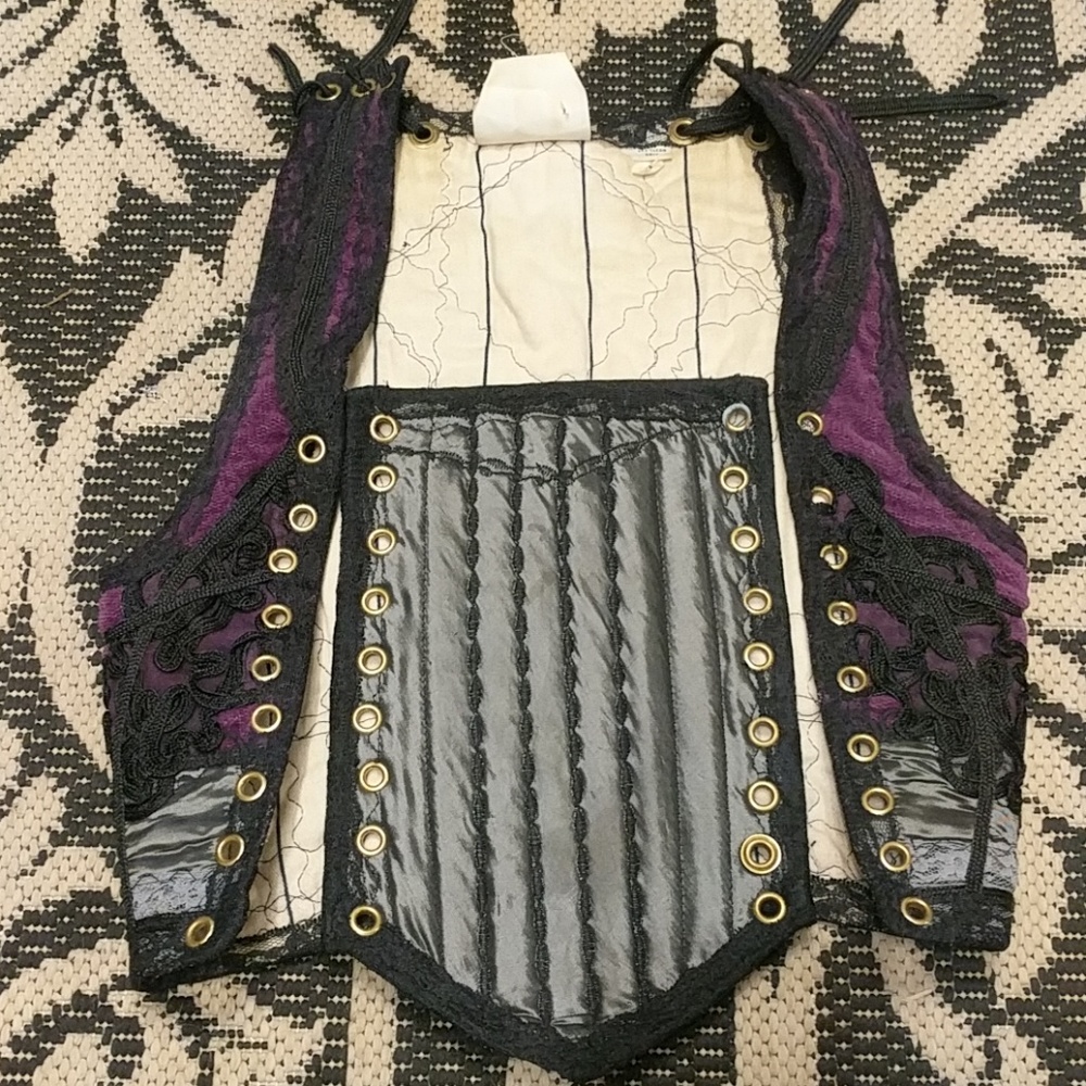 Ren faire vest corset top cosplay handmade